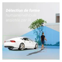 Pack caméra de sécurité EZVIZ HB90 4MP 2K+ avec panneau solaire et carte MSD 64Go