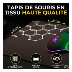 Pack gaming THE G-LAB COMBO ELECTRON 4en1 clavier et souris sans fil