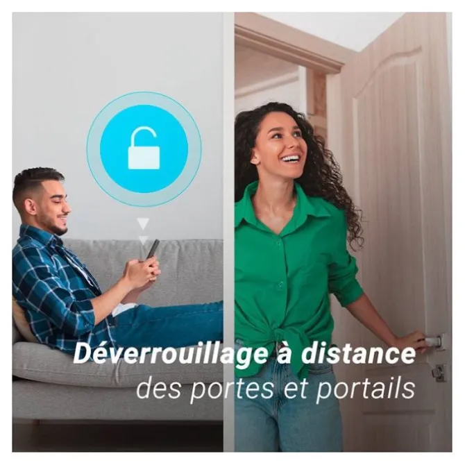 Pack Visiophone connecté EZVIZ FHD HP5 avec écran tactile + 4 badges