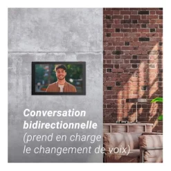 Pack Visiophone connecté EZVIZ FHD HP5 avec écran tactile + 4 badges