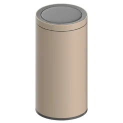 Poubelle sensor 40L métal argenté