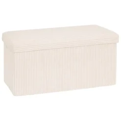 Pouf double pliable 76x38x38cm velours