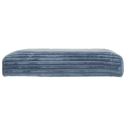 Pouf pliable 38Xx38cm velours bleu