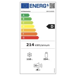 Réfrigérateur combiné LG GBV3100DEP