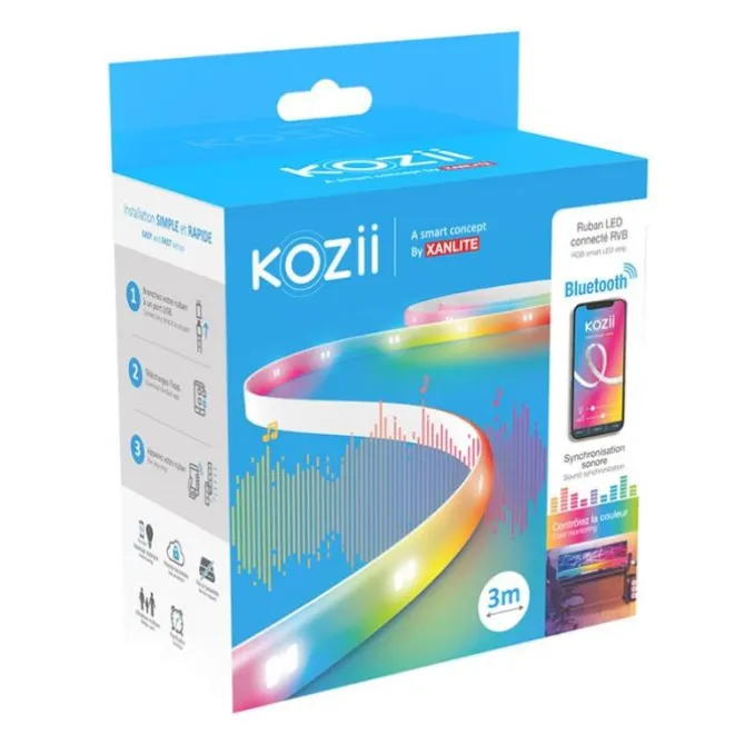 Ruban LED KOZII RGB 3M connecté