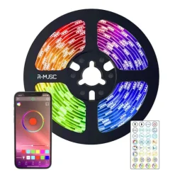 Ruban LED R-MUSIC RGB 3m connecté