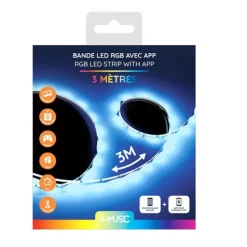Ruban LED R-MUSIC RGB 3m connecté