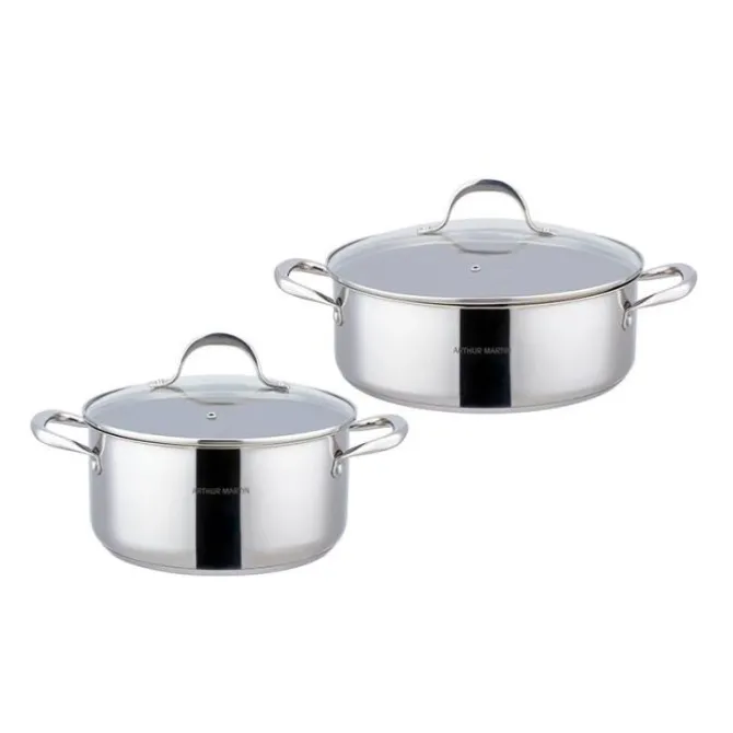 Set ARTHUR MARTIN marmite faitout inox
