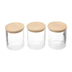 Set de 3 bocaux verre 350ml