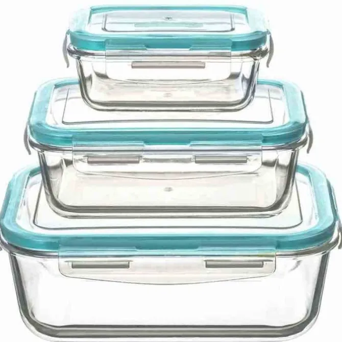 Set de 3 boîtes rectangles CLIPEAT - Conservation & Micro ondes