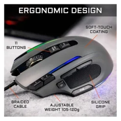 Souris gaming THE G-LAB Nitrogen Core filaire