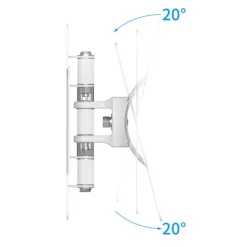 Support mural EDENWOOD TV de 48 à 81cm D1 déporté blanc