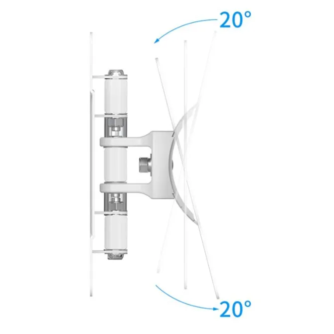 Support mural EDENWOOD TV de 48 à 81cm D1 déporté blanc