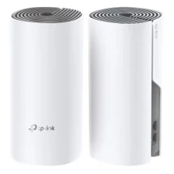Système wifi Mesh TP LINK + 2ports Fast ethernet Deco E4 ( pack-2)