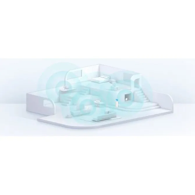 Système wifi Mesh TP LINK + 2ports Fast ethernet Deco E4 ( pack-2)