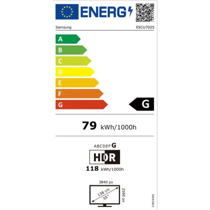 TV UHD 4K 55'' SAMSUNG 55CU7025