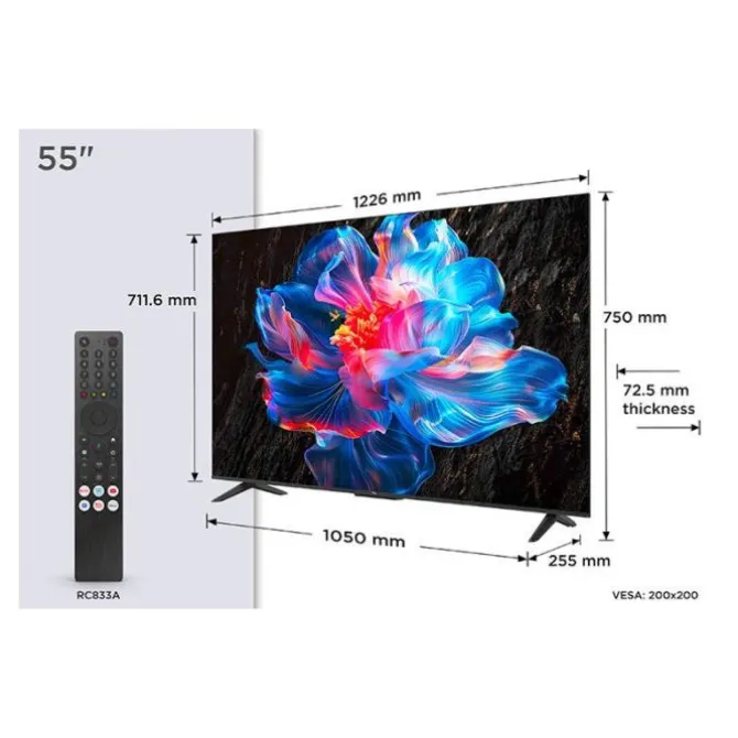 TV UHD 4K 55" TCL 55P6K
